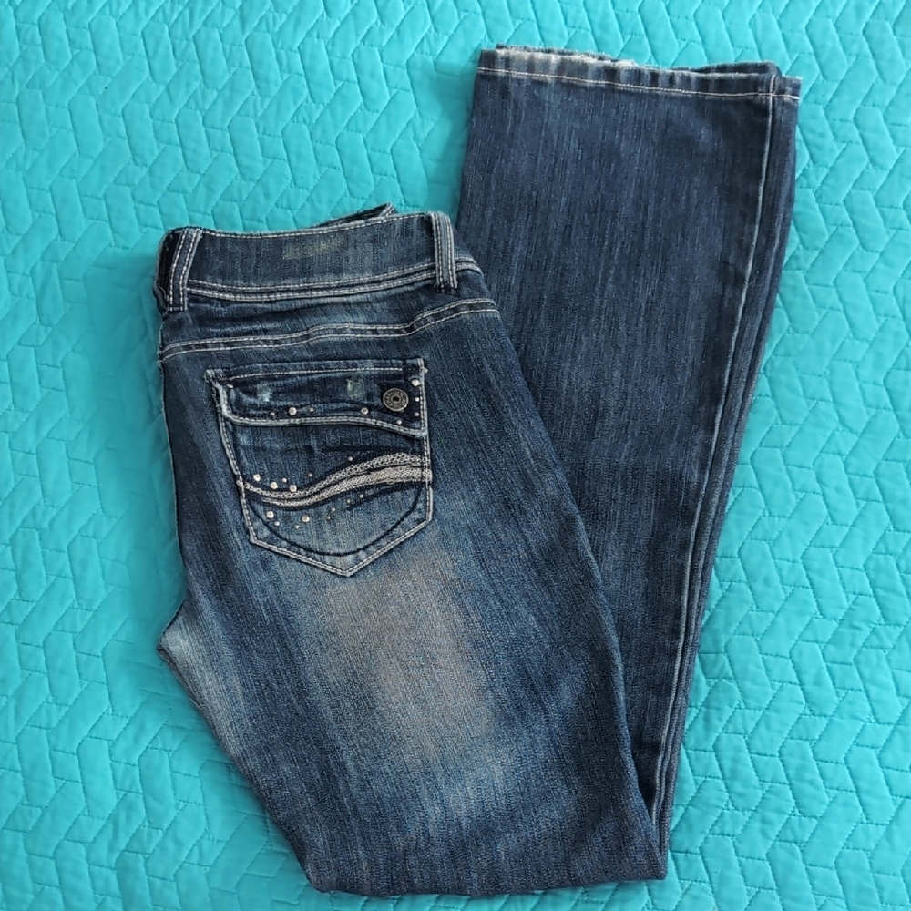 Charlotte Russe Dark Blue Boot Cut Jeans